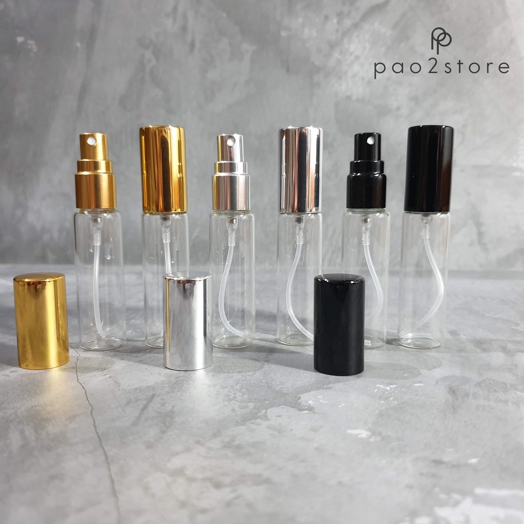 Botol Spray Kaca 10ml Tutup Metal / Parfum Isi Ulang Travel Size / Decant Share in Jar