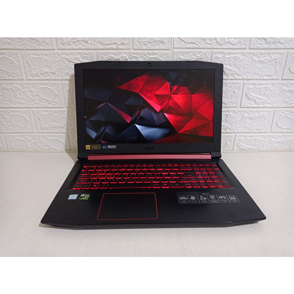 Acer Nitro 5 AN515-51 Core i7 Gen7 Nvidia GTX 1050 SSD Laptop Gaming Second Bekas Gen 7 GTX 1050 Laptop Second