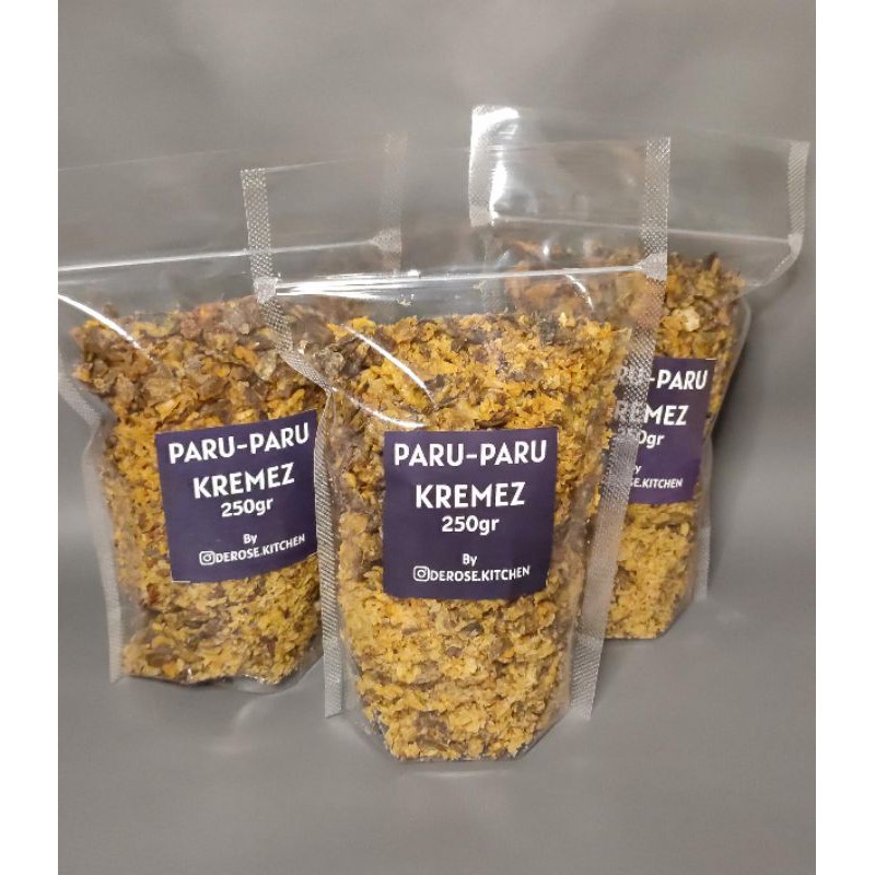

KERIPIK KRIPIK PARU KREMES - KREMEZ PREMIUM 250 gram