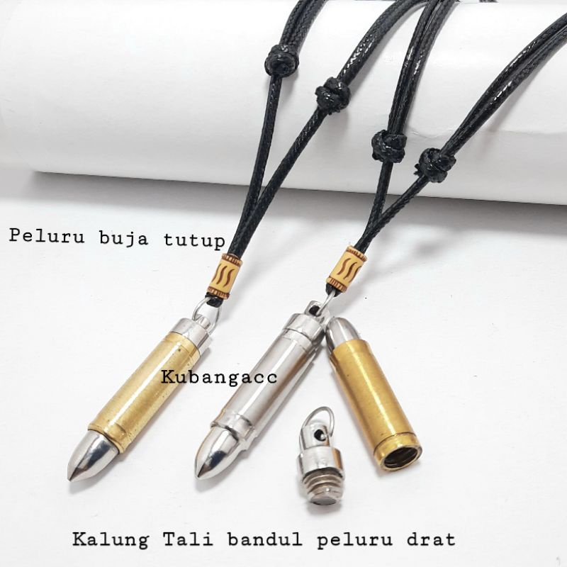 Kalung. Kalung Peluru Drat. Kalung Peluru Buka Tutup. Kalung Pria Keren dan Maco. Kalung Murah