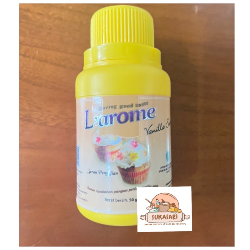 

Larome vanilla milk powder 50 gr / vanilla bubuk vanili flavour perisa