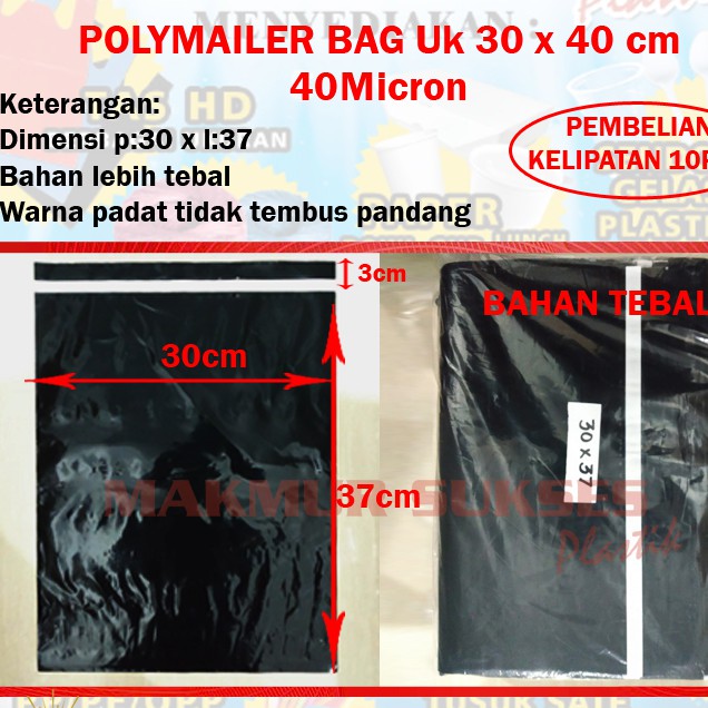 Jual Plastik Polymailer Bag Plastik Packing Plastik Online Shop Kantong Amplop Uk 30 X 40 0832