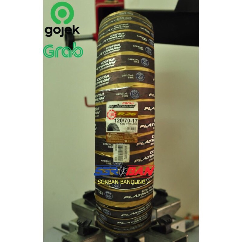 BAN CORSA R26 120/70-17 TUBELESS CORSA PLATINUM CB150R VIXION BYSON PROMO