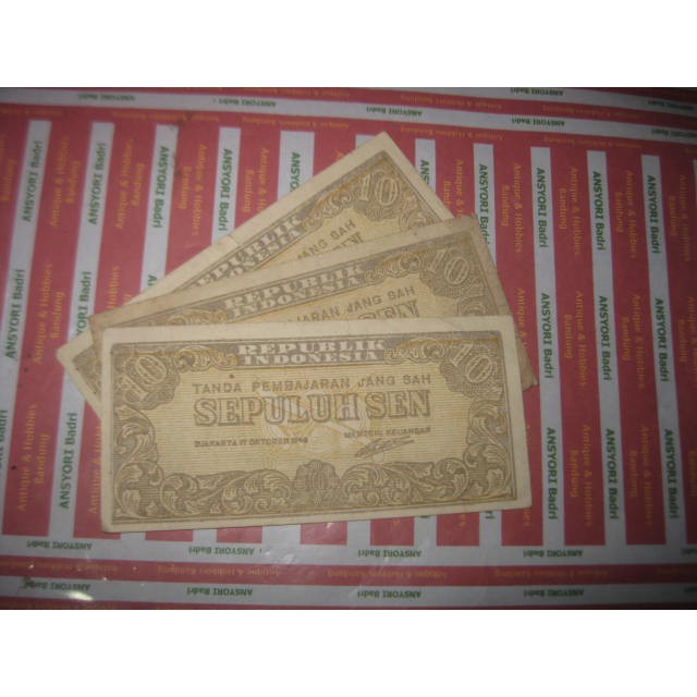uang 10 sen seri ori 1945 iklan h269