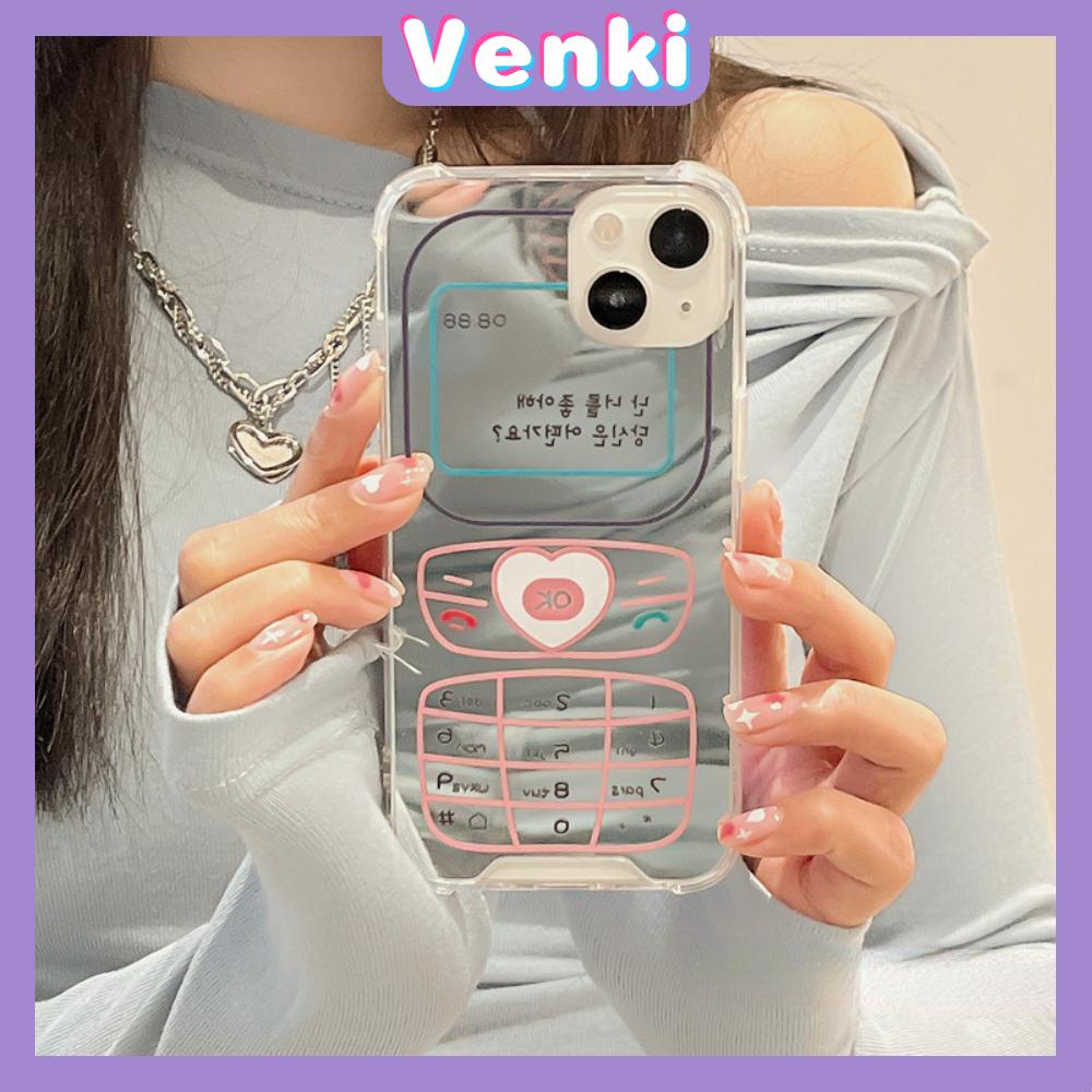 iPhone Case Acrylic Luxury Makeup Mirror Airbag Shockproof Protection Camera Retro Funny Cute Compatible For iPhone 11 iPhone 13 Pro Max iPhone 12 Pro Max iPhone 7 Plus iPhone xr