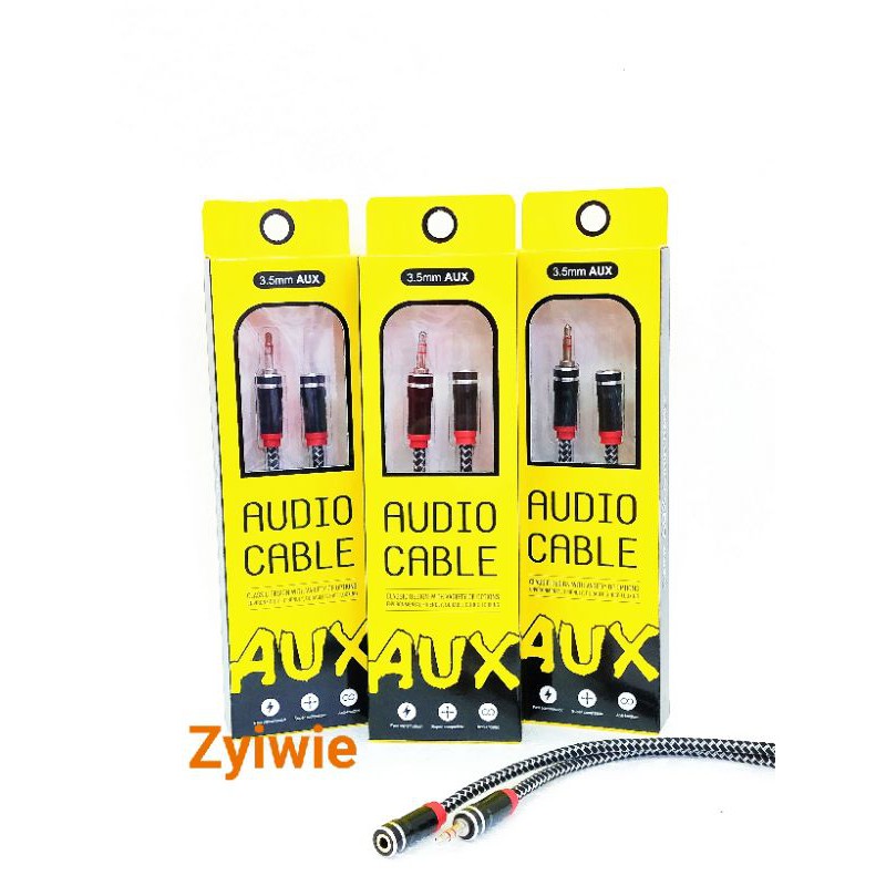 Kabel Jack Audio Aux Extension 3.5mm Kabel Sambungan Aux Audio 3.5 mm