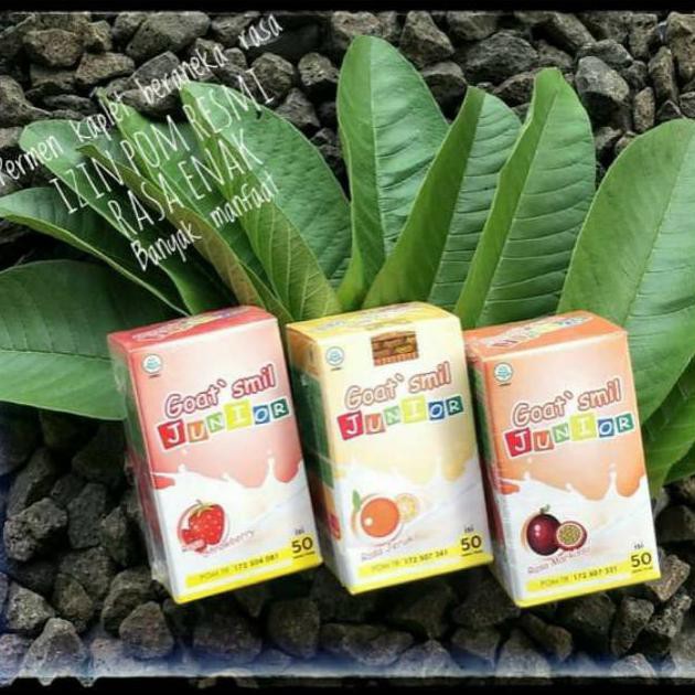 

Goat Mil Junior - Herbamil Junior Permen Susu Kambing Rasa Jeruk Stroberry Markisa ( Izin POM )