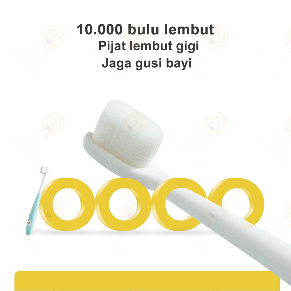 Sikat gigi bayi anak lembut Toothbrush baby lucupembersih mulut bayi 2-12 tahun