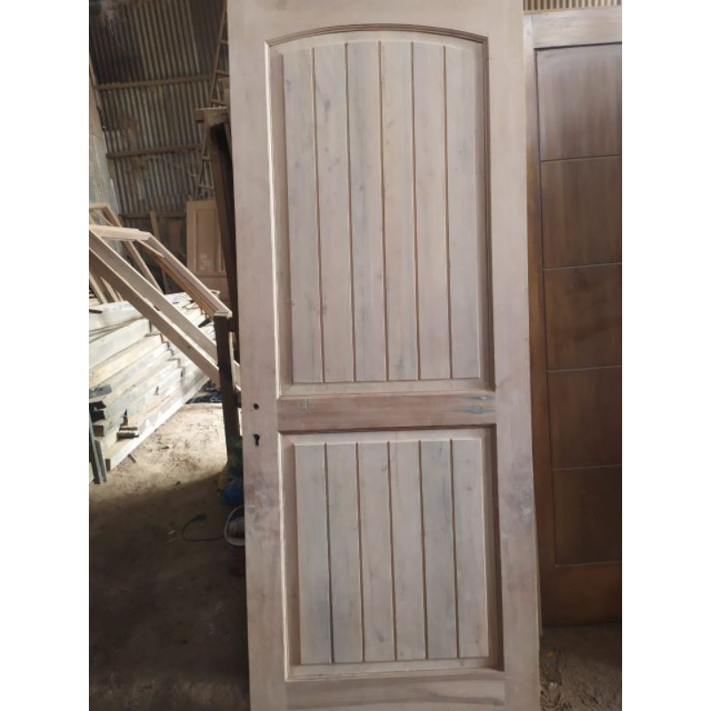 Pintu kamar minimalis kayu kamper + kusen