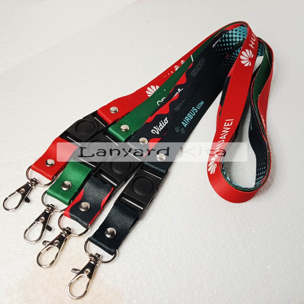 

LANYARD CUSTOM DIGITAL PRINT 2 sisi / TALI ID CARD PRINTING