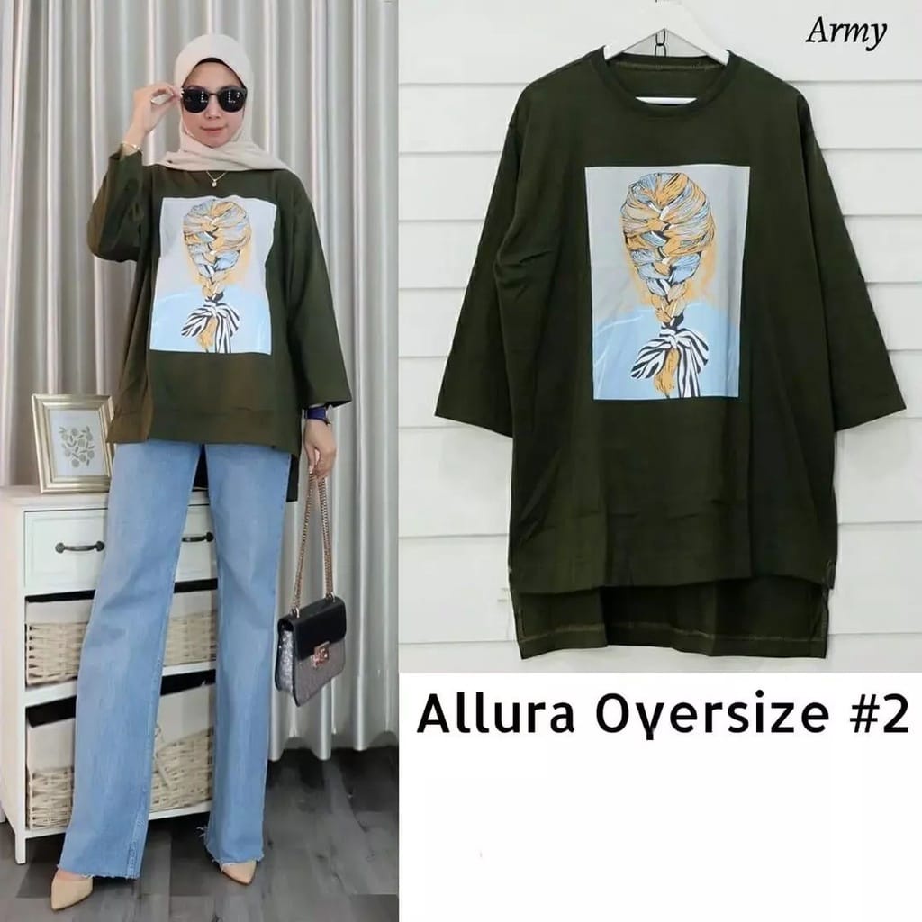 XC - ALLURA OVERSIZE / ATASAN WANITA / FASHION WANITA TERBARU / DRESS DTF / DRESS OVERSIZE