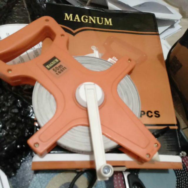 Meteran Tancap  50 Meter - Meteran Tanah - Meteran Gagang Fiber - Meteran Panjang - Meteran Roll