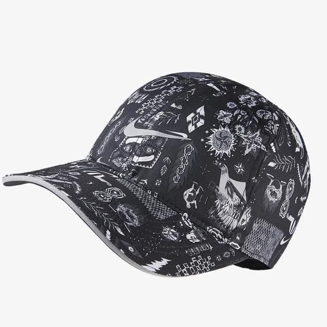 Nike Dri Fit Aerobill Cap Prints Topi Running Fashion Hat CQ9369-010