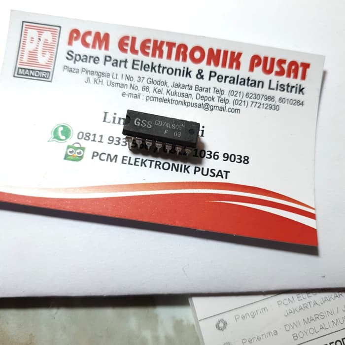 New IC TTL 7405 GD 74LS05 tulisan putih