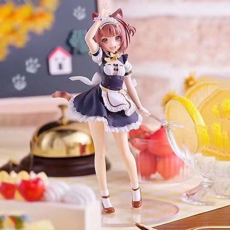 2022 Mainan Action Figure Anime NEKOPARA Jepang Bahan PVC Untuk Hadiah Anak