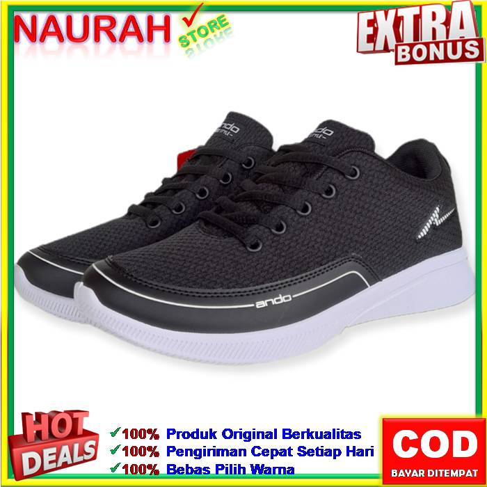 Sepatu Wanita Ando Vivora &amp; Agnes 100% Original Sneakers Casual Sport Jogging Sekolah Kuliah Bersepeda