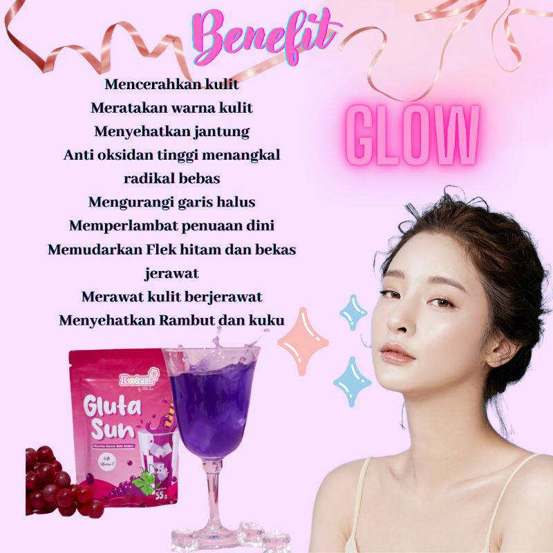 MINUMAN COLLAGEN DRINK BOTERA GLUTA SUN | GLUTADRINK | MENCERAHKAN KULIT |MENGEMPESKAN JERAWAT | MINUMAN SEHAT FIBER