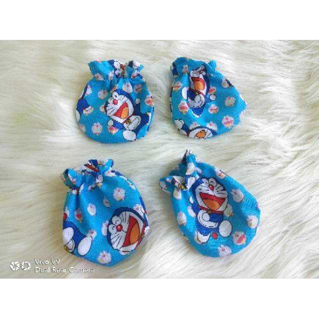 Set Sarung Tangan Dan Kaki Bayi Doraemon Sartaki Bayi Doraemon Shopee Indonesia