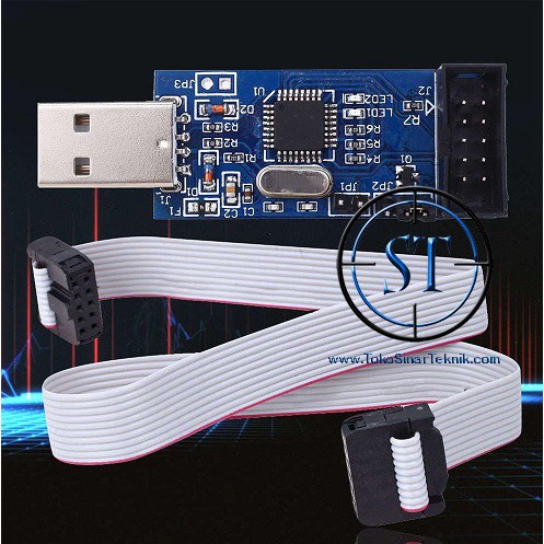 USB ISP ASP AVR 51 Downloader ATMEL / ST USBISP USBASP Programmer Win7