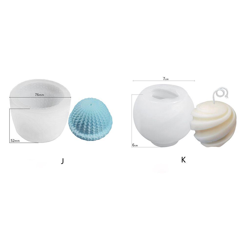 Solighter Cetakan Lilin Biskuit Mousse Kreatif 3D Wol Bola Baking Tools