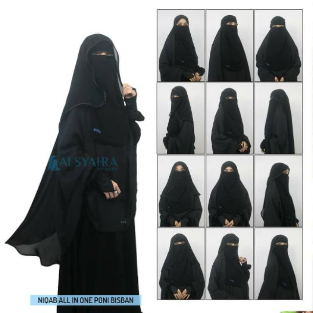 Niqab all in one 12 model...by. Alsyahra exclusive