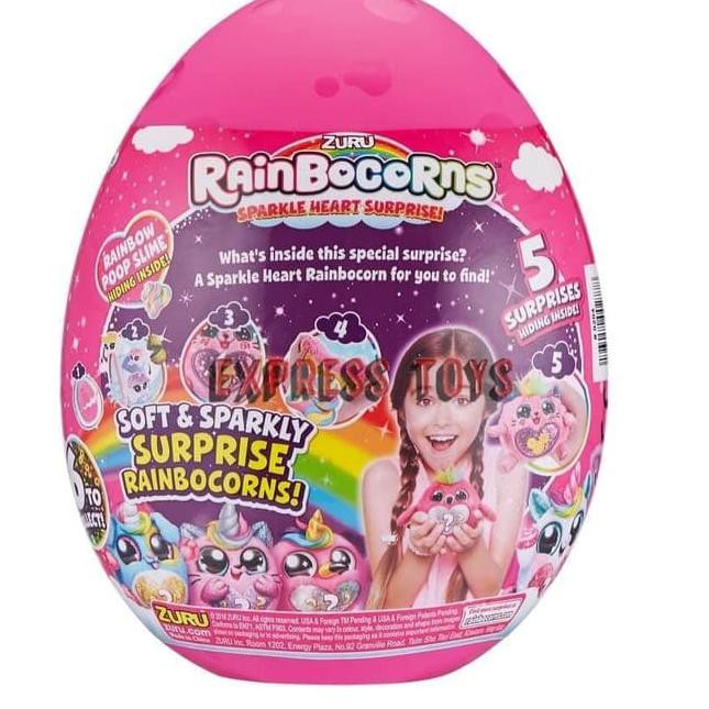 Zuru Rainbocorns Sparkle Heart Surprise Mystery Egg 5 Suprises Big Promo