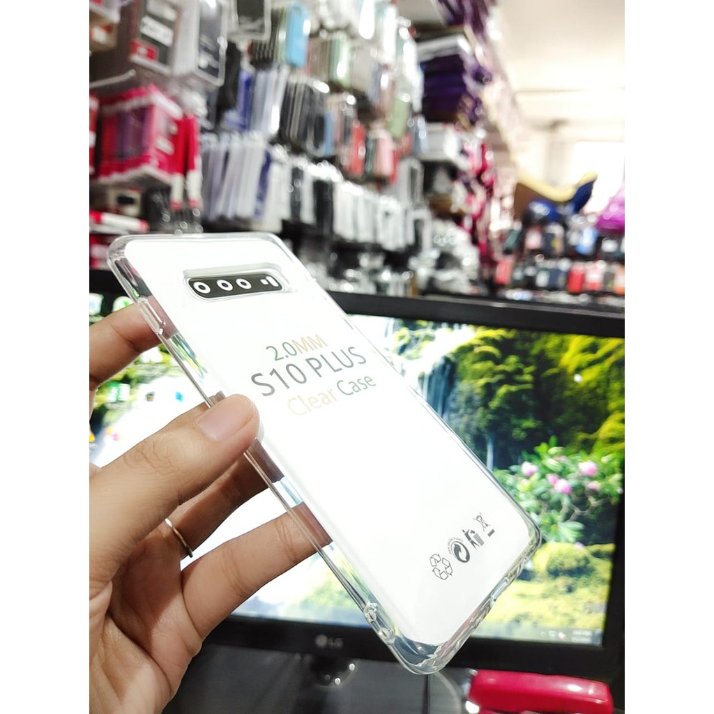 Soft Case OEM Transparan Samsung S10 Plus G975F 6.4 Inchi Clear Ultra Thin TEBAL 2.0mm SUPER CLEAR