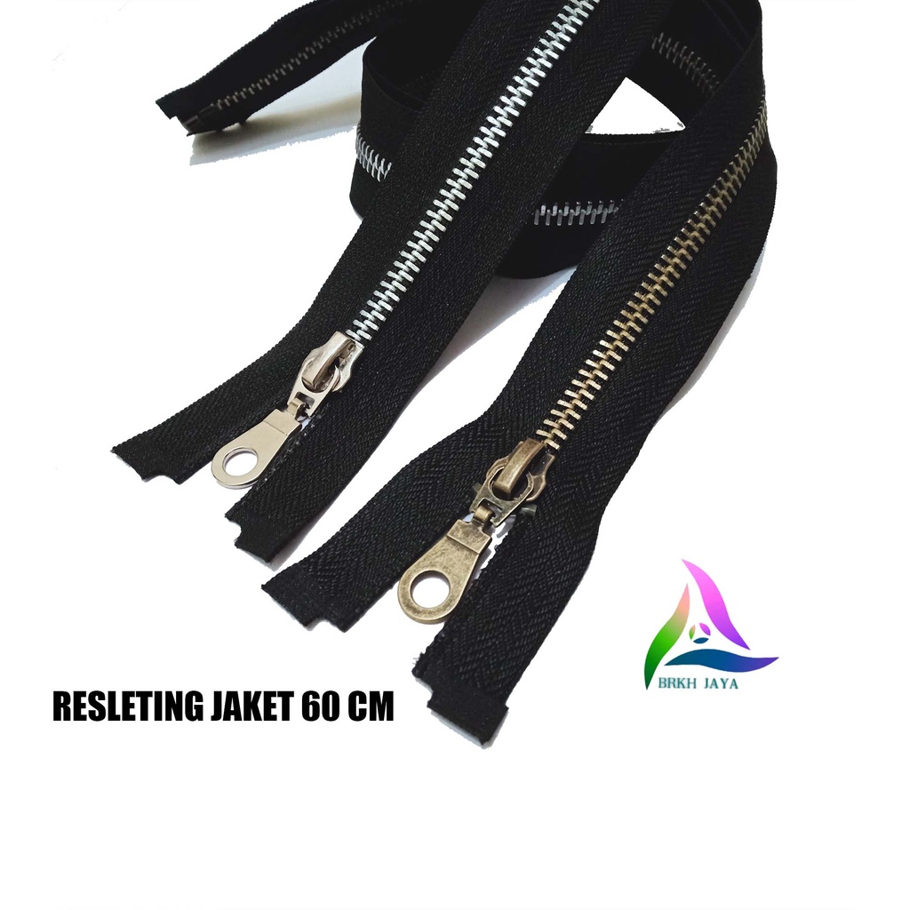 RESLETING JAKET / SLETING JAKET /RITSLETING ZIPPER GIGI BESI PANJANG 60 CM