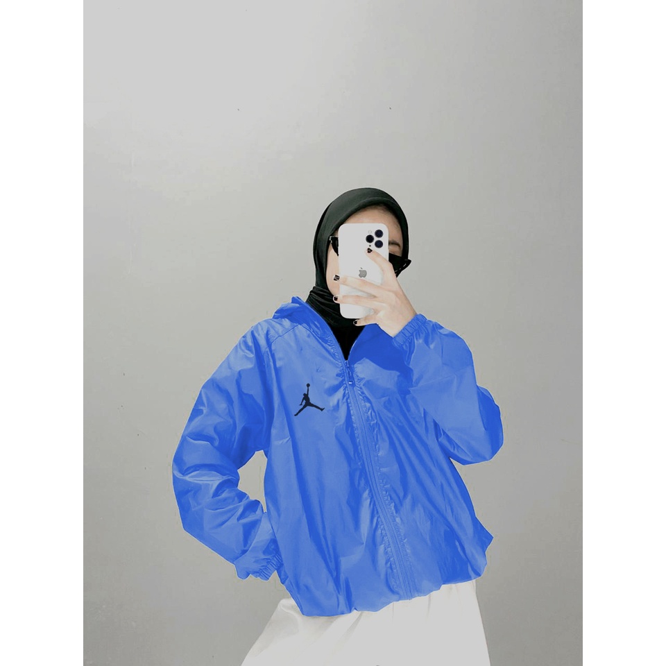 Jaket Olahraga Pria Wanita Sepeda Lari Running Pembakar Lemak Original Parasut-6