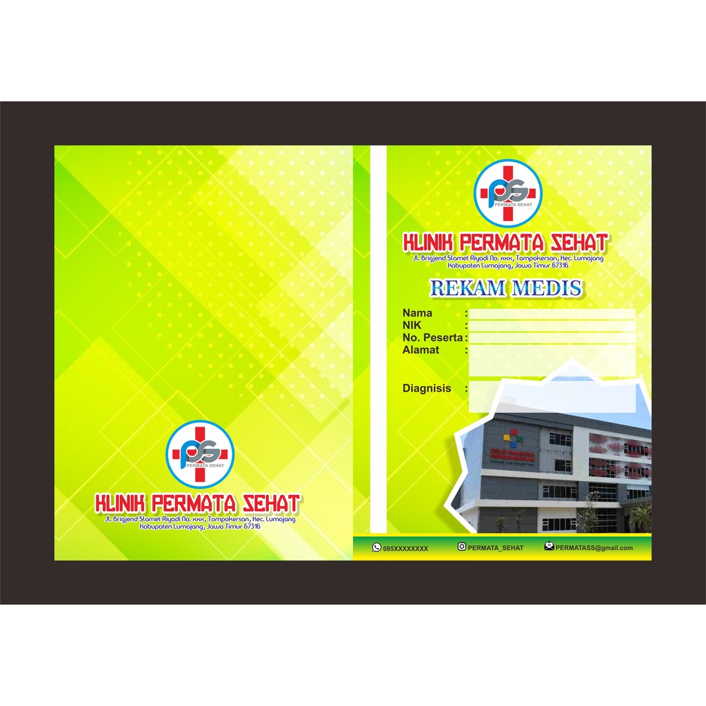 

Map rekam medis, map pendaftaran khusus ukuran A4