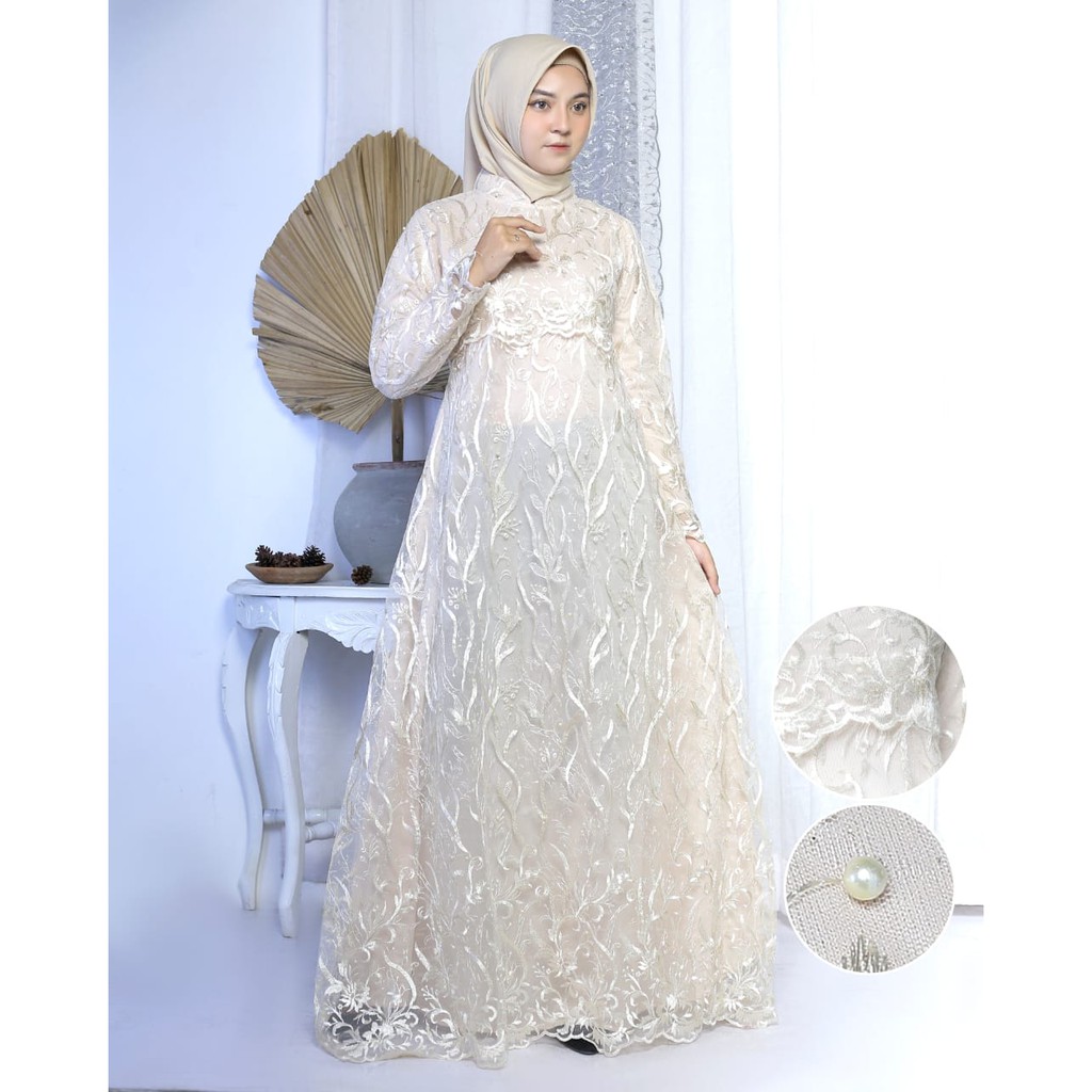 Baju Gamis Model Gamis Terbaru Gamis Kerah Shanghai Tanah Abang Jakarta Shopee Indonesia