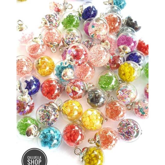 BOLA KACA MIXED | BAHAN BROS KALUNG GELANG BROS STRAP MASK MASKER DIY CRAFT