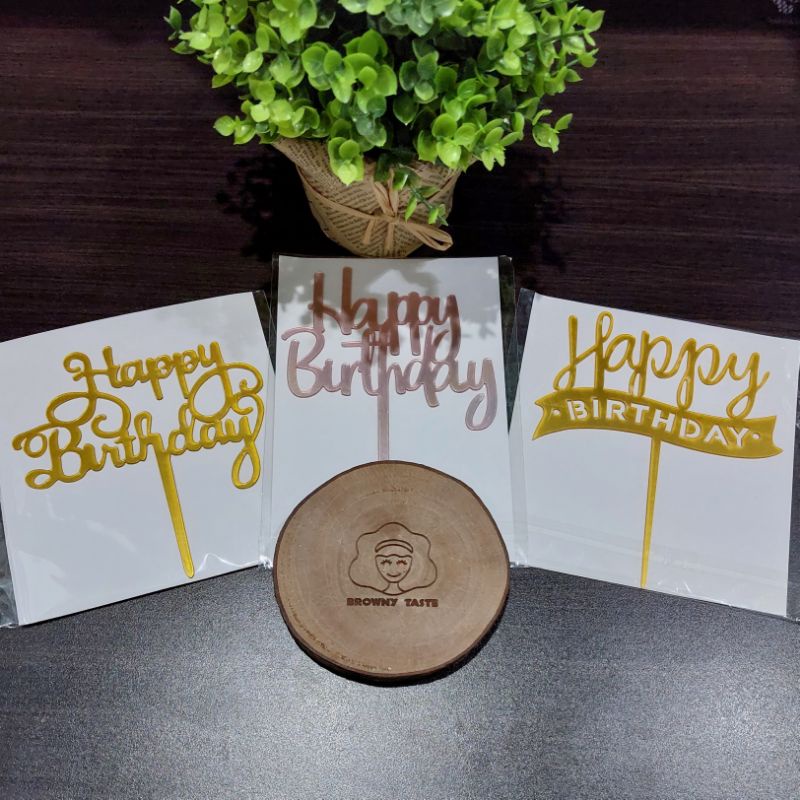

Acrylic & Butterfly Cake Toppers