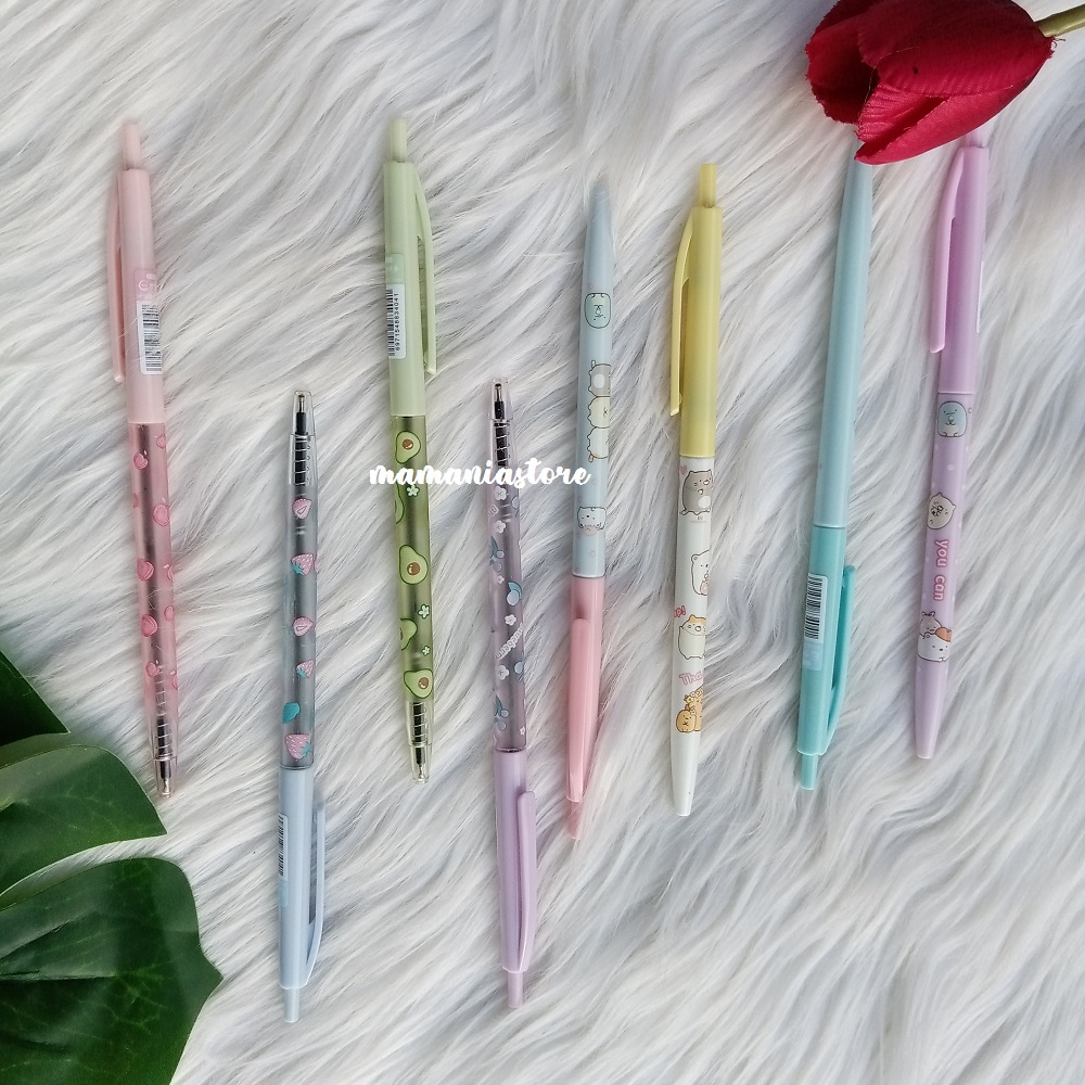 

PEN MEKANIK KARAKTER E-510 34041 / MEKANIK KARAKTER FRUIT DAN BEAR / BOLPOIN TINTA GELL HITAM / ALAT TULIS ANAK PERLENGKAPAN SEKOLAH / LUCU DAN MENGGEMASKAN