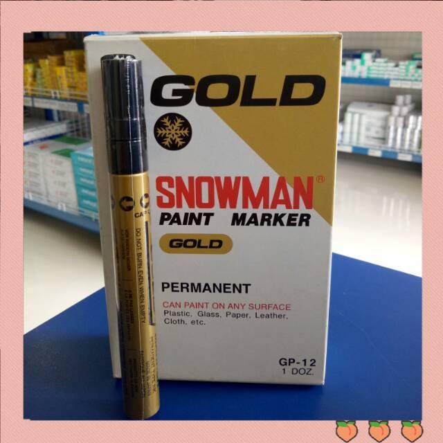 

Spidol SNOWMAN Paint Marker Gold (Besar)