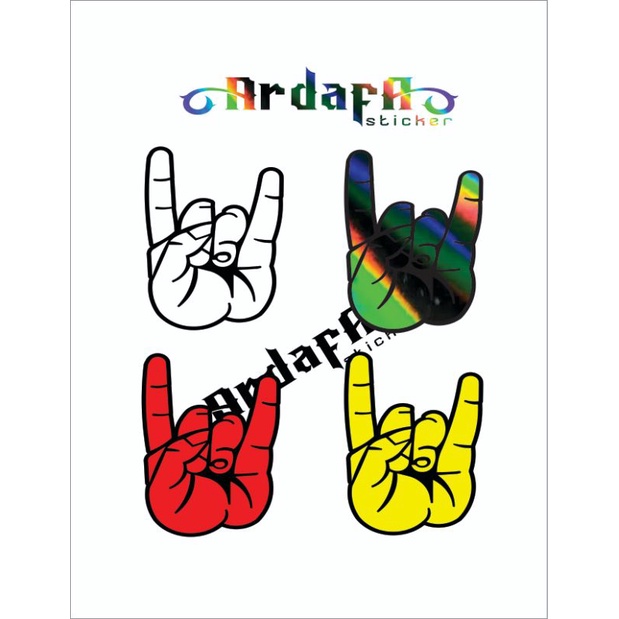 

Sticker gambar tangan stiker cutting