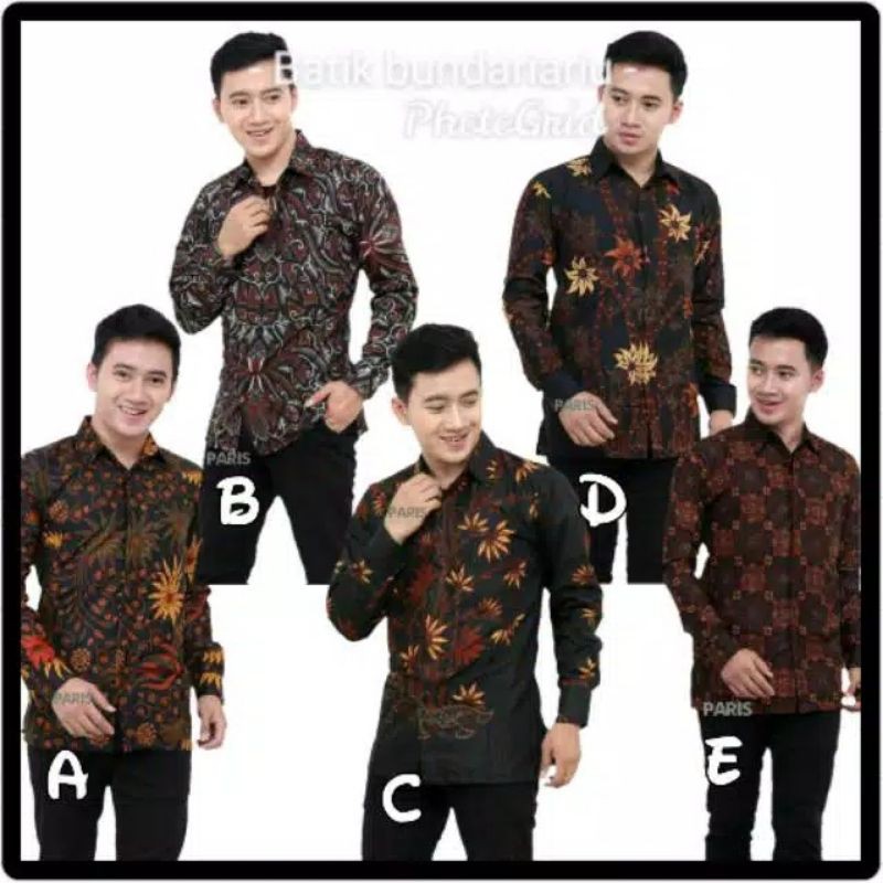 Promo batik kemeja pria p18c unggul jaya
