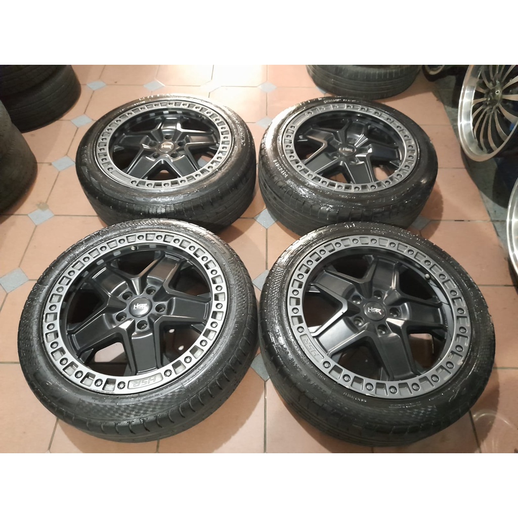 Velg Second Murah Hsr Wolwal Ring 18 Pcd 5x114,3 + Ban