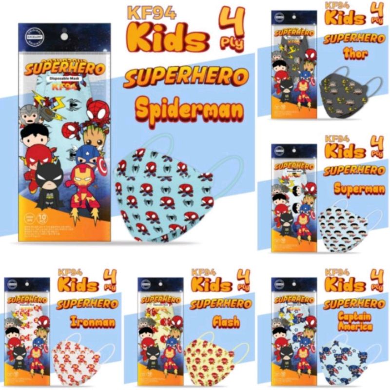 Masker Anak KF94  isi 10pcs