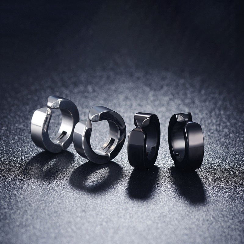 1 Pc Anting Tulang Telinga Bahan Stainless Steel Gaya Korea