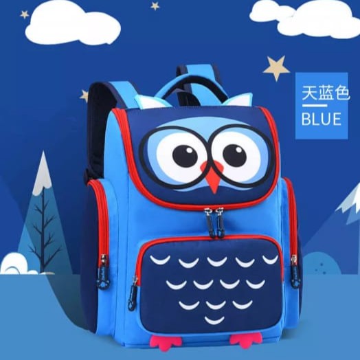 HANABI - tas  sekolah OWL tas ransel anak cewek cowok tas ransel sekolah tas ransel jalan jalan