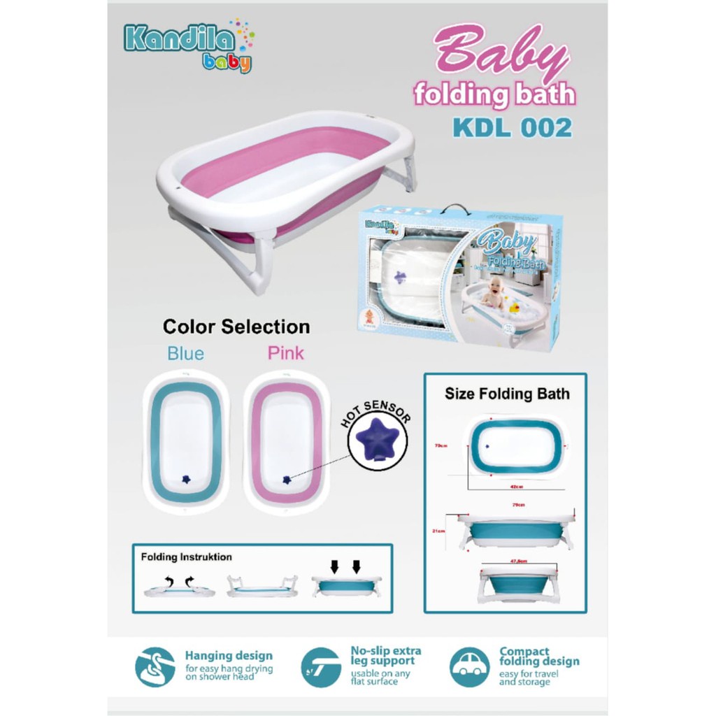 (BEST SELLER!!) KANDILA Baby Folding Bath // Bak Mandi Lipat Bayi/ KDL004/ KDL004-2/ kdl002/ kdl-002