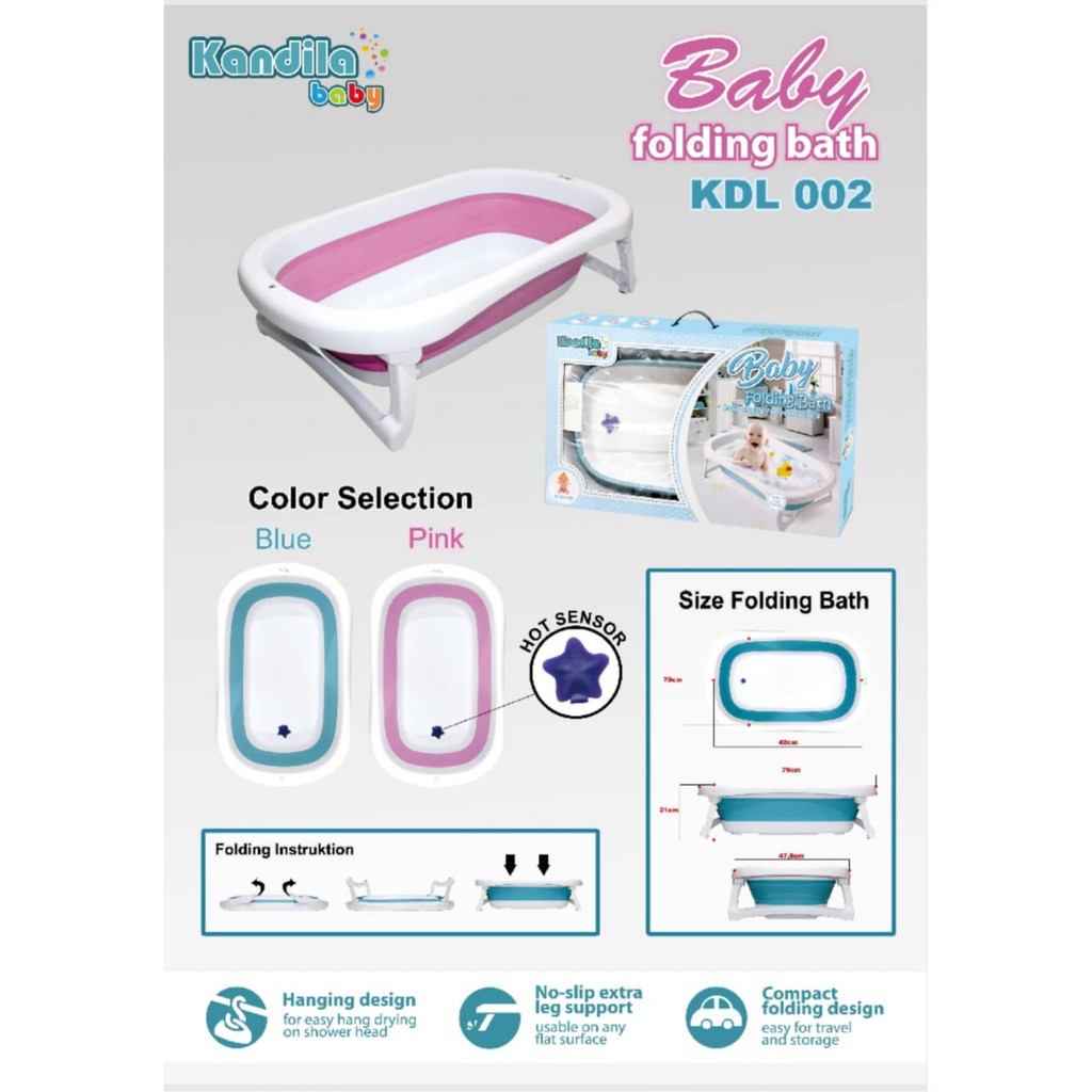 KANDILA BABY BATH UP KDL 002 / BAK MANDI LIPAT KANDILA Richell soft baby bath / bak mandi bayi