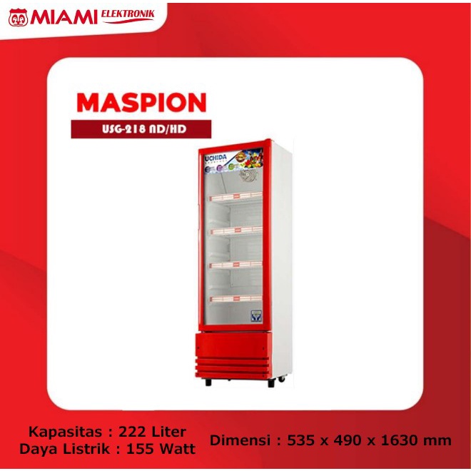 MASPION Display Showcase USG-218 / Cooler Chiller USG218