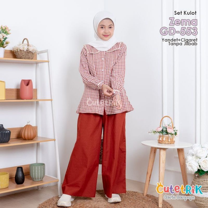 Setelan Kulot Cutetrik / Setelan Kulot Zema Cutetrik (GD-553)