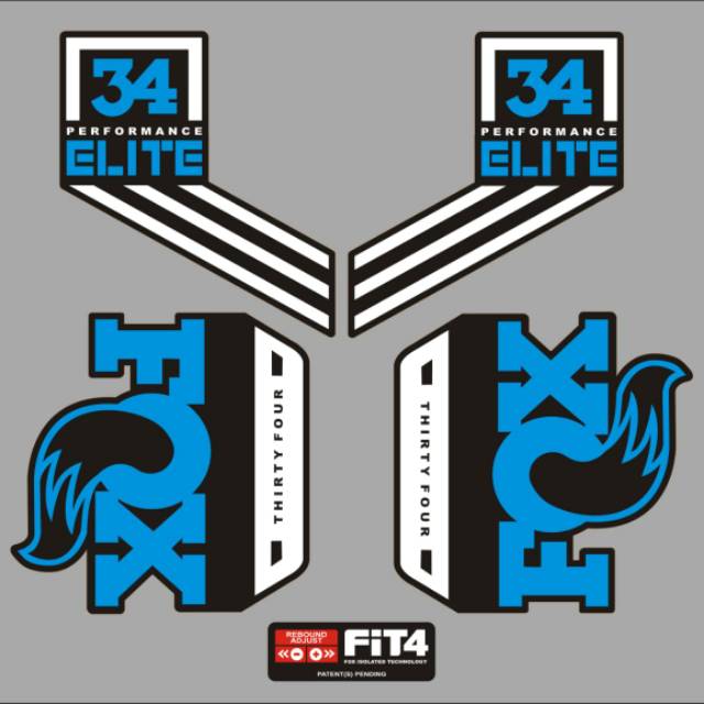 Stiker decal fork fox 34 sepeda MTB