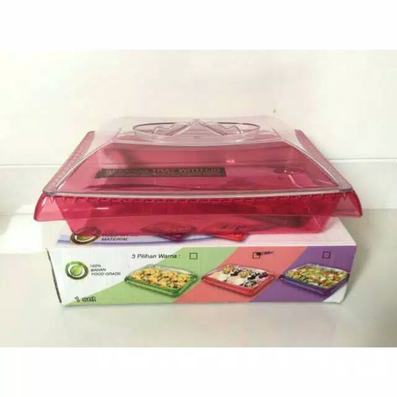 Buffet Set Crystal Multipurpose / Tempat Makanan Kue Serbaguna