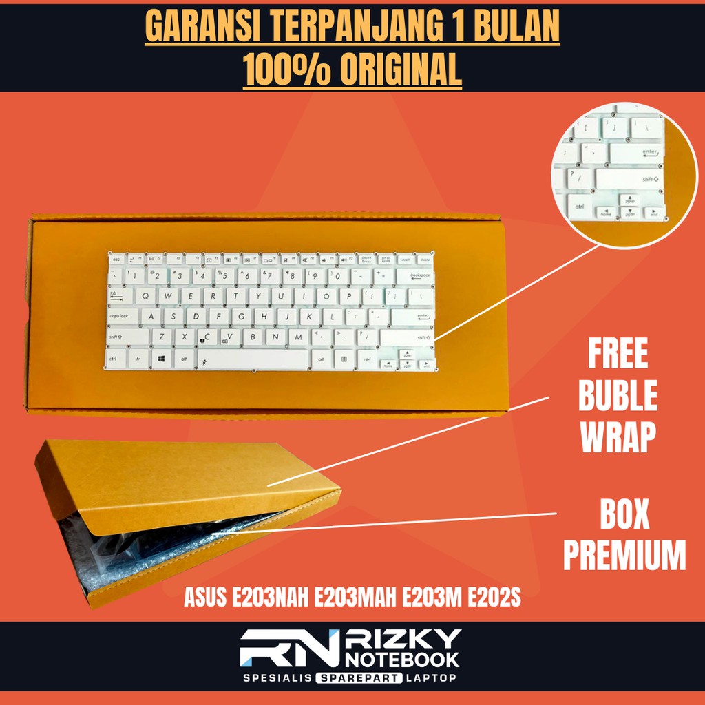 PROMO !!! Keyboard Laptop Asus E202 E202M E202MA E202S E202SA TP201SA E203MAH E203NAH E203M