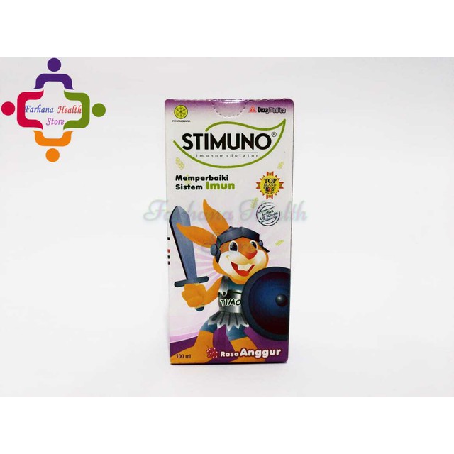 Original Stimuno Syrup 100 ml Rasa Anggur / Vitamin Daya Tahan Tubuh Anak