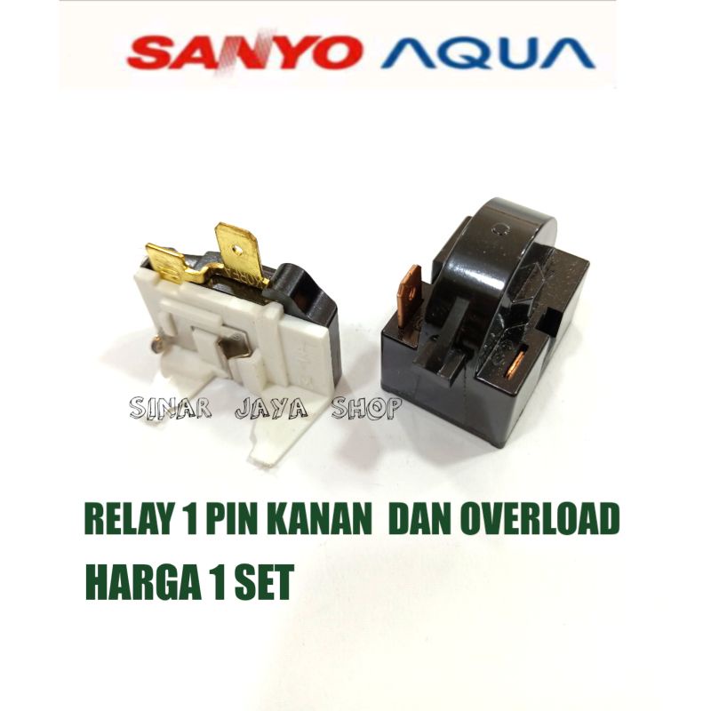 RELAY PTC OVERLOAD KULKAS SANYO AQUA 1 PINTU